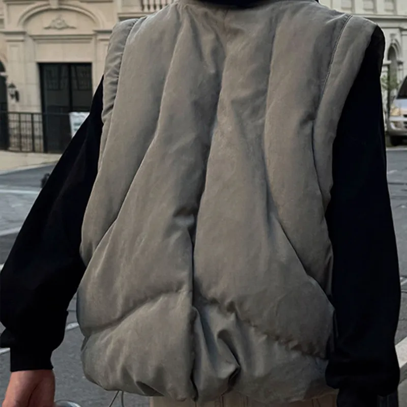 AMEKAJI STREETWEAR COTTON PUFFER VEST