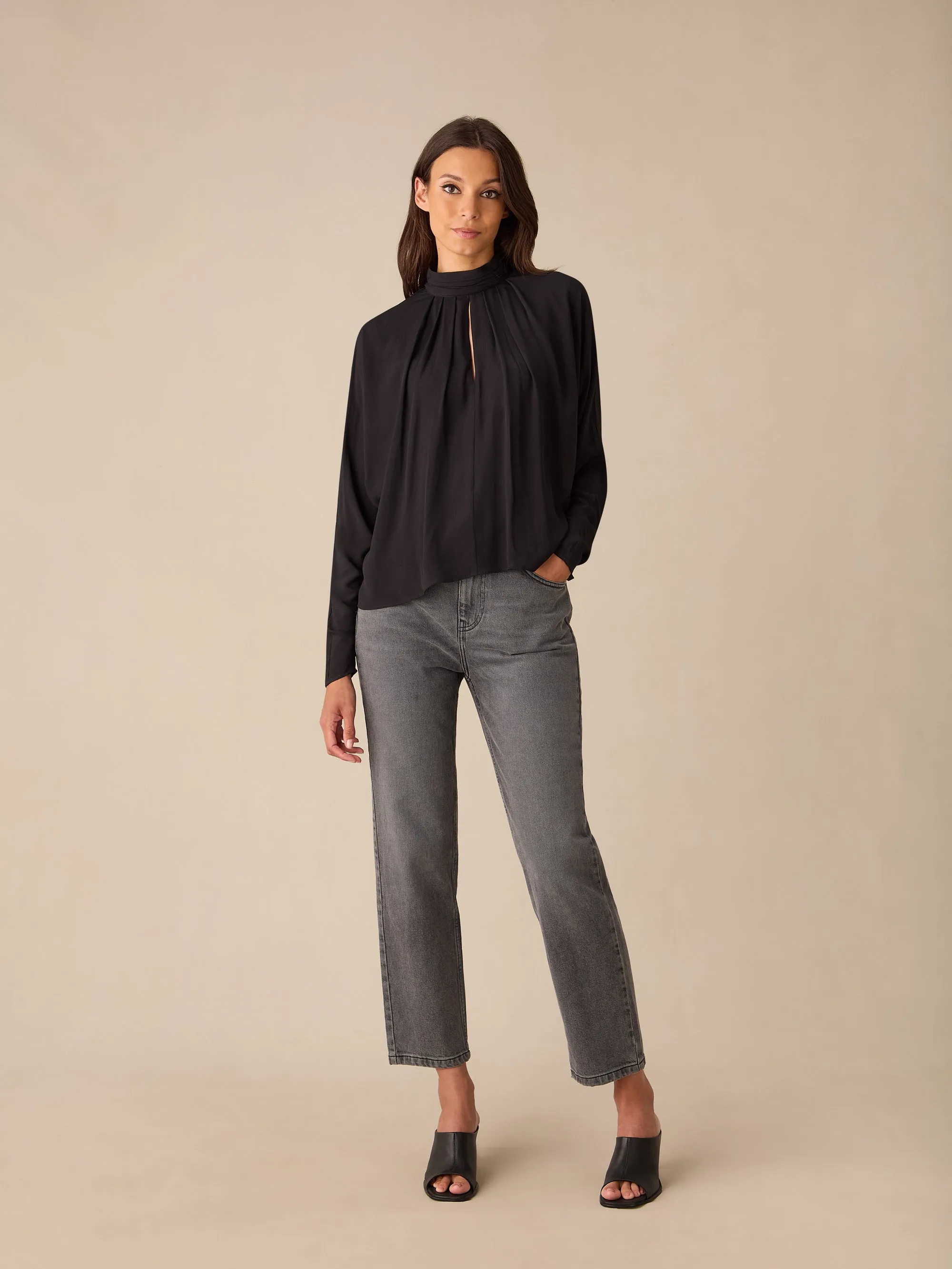 Grey Straight Jeans