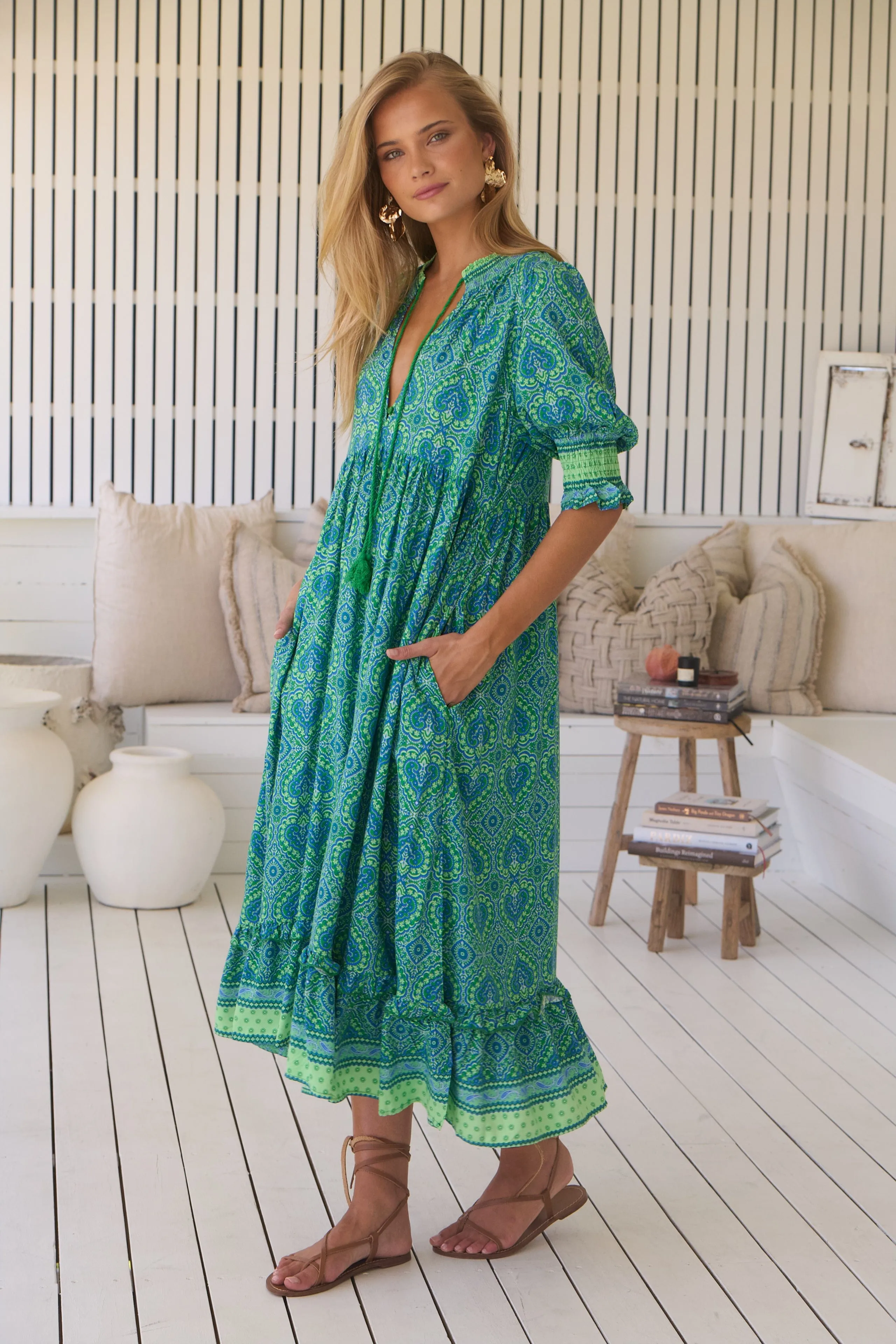 Kora Midi Dress - Tranquillity