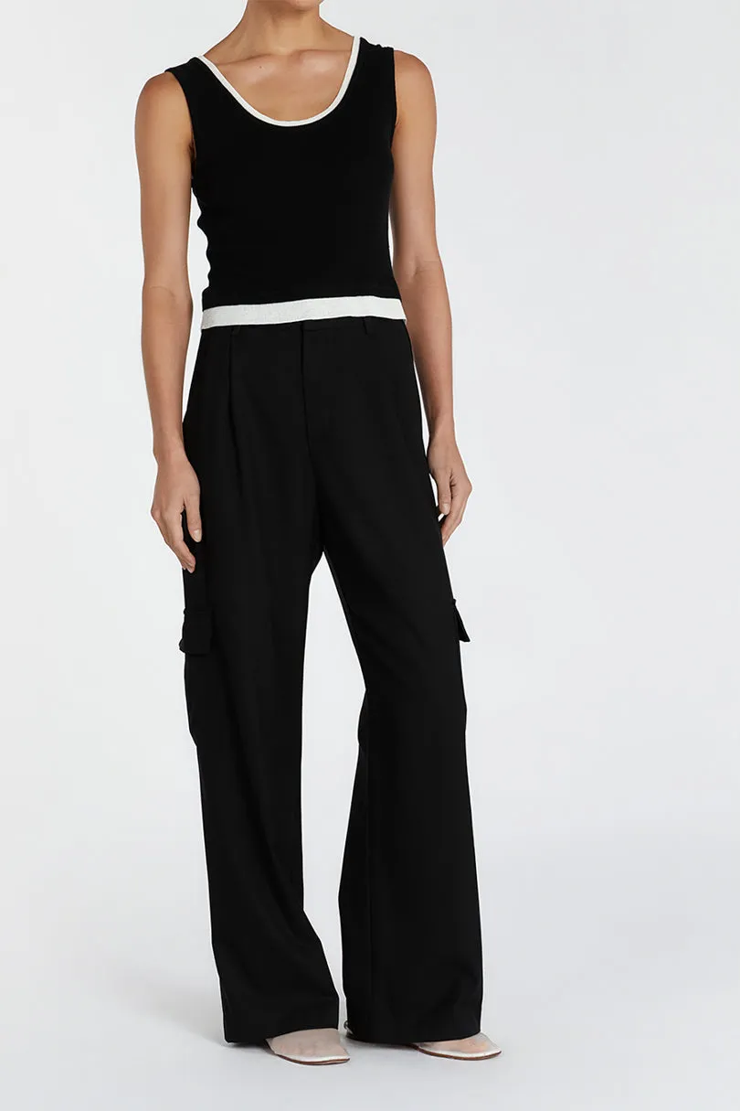 NADIA BLACK CARGO PANT