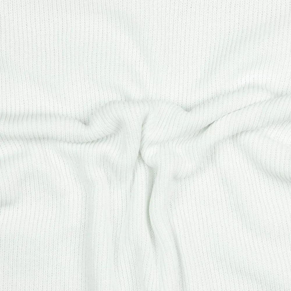 Plain Recycled Cotton Mix Knit Fabric