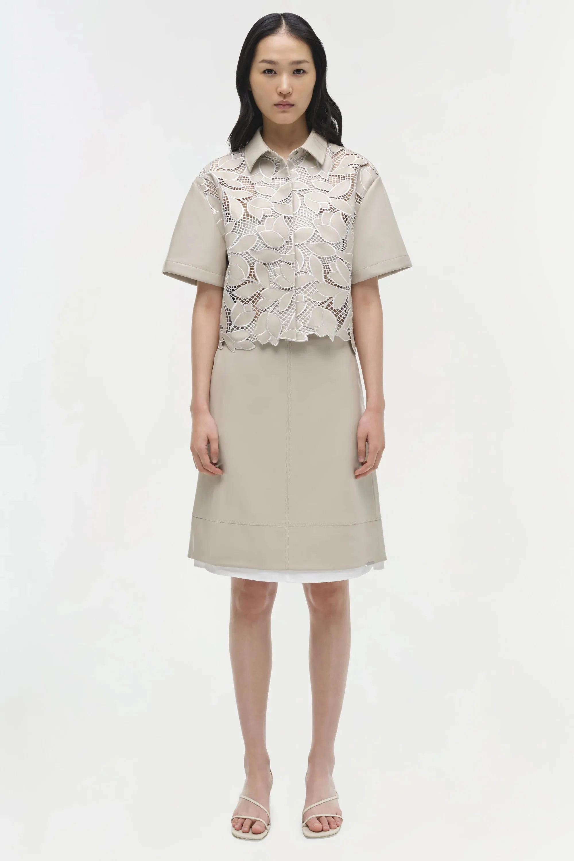 Robinson Embroidered Shirt in Sand Multi