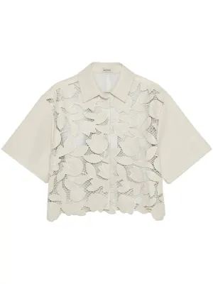 Robinson Embroidered Shirt in Sand Multi