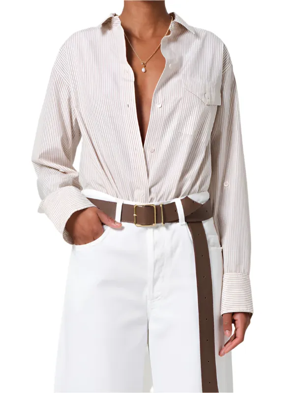 Shay Shirt in Valley Stripe