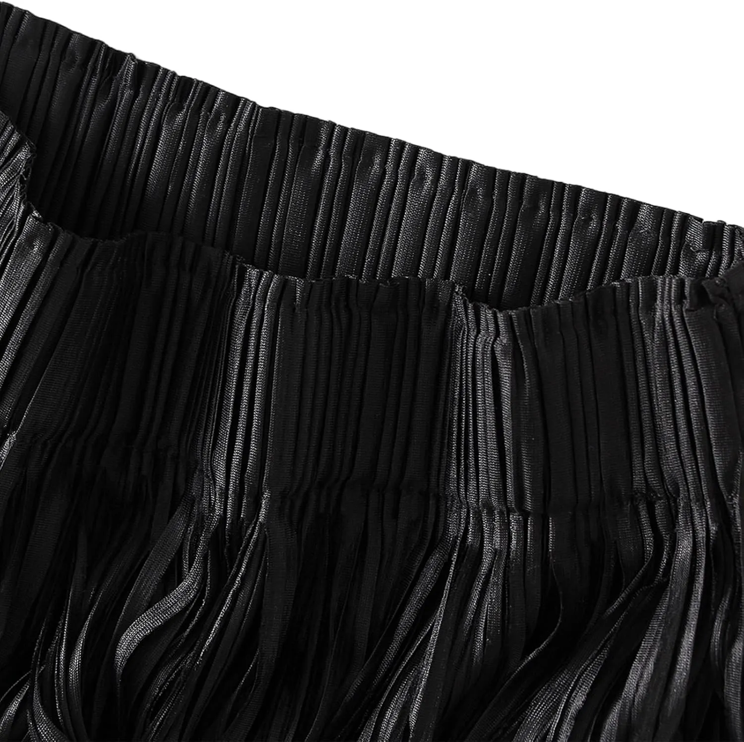Women Fringe Skirt Elastic Waist Tiered Tassel Bodycon Midi Pencil Skirts Night-Out Party Daily Elegant Skirts